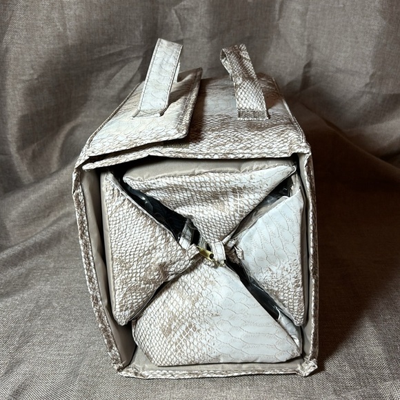 Joy Mangano Python Large Better Beauty Case 4 Storage Accessories Case Organizer - Picture 9 of 9